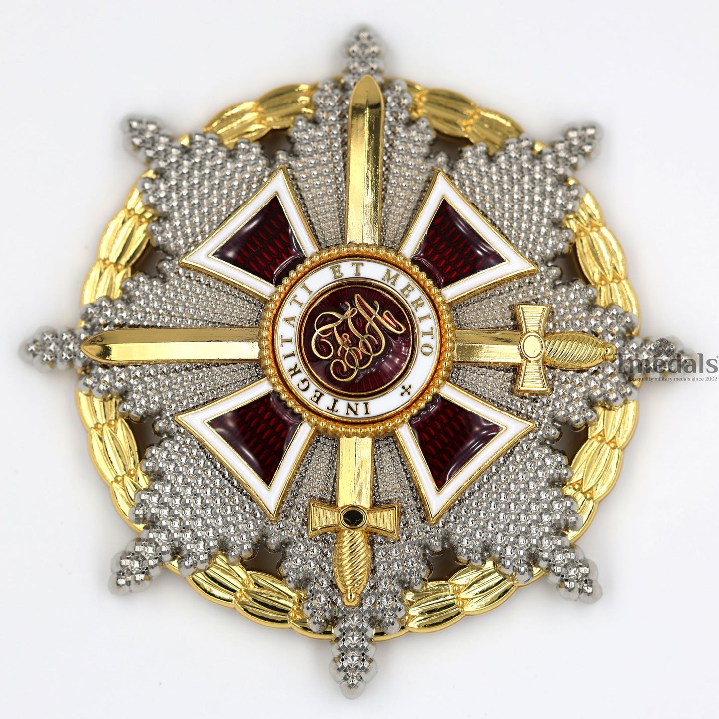 Austrian Imperial Order of Leopold – Grand Cross Breast Star with War Decoration Swords – Full-Size Museum Replica