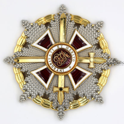 Austrian Imperial Order of Leopold – Grand Cross Breast Star with War Decoration Swords – Full-Size Museum Replica