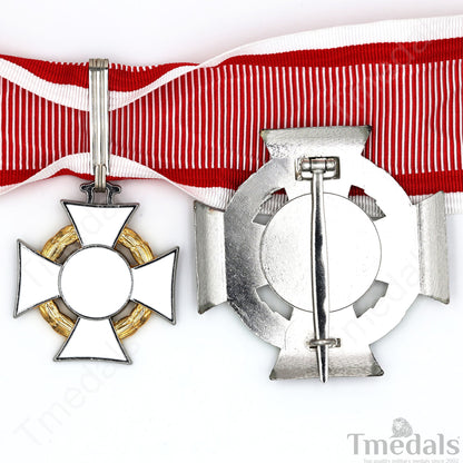 Austro-Hungarian Military Merit Cross Set – 1st Class Breast Star 2nd Class Neck Badge – Full-Size Museum Replica