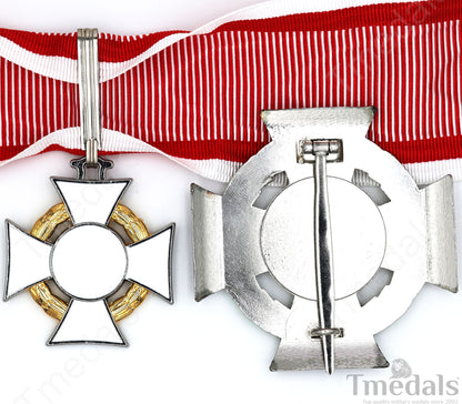 Austro-Hungarian Military Merit Cross Set – 1st Class Breast Star 2nd Class Neck Badge – Full-Size Museum Replica