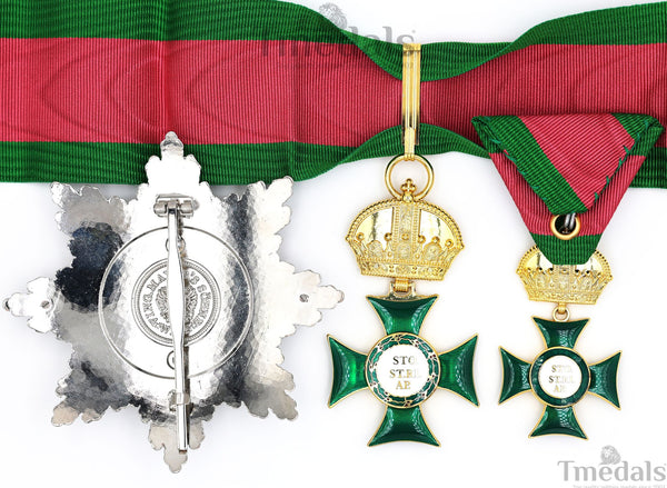 Royal Hungarian Order of Saint Stephen Medal Set – 3-Piece Replica