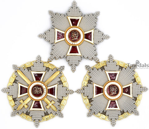Austrian Imperial Order of Leopold Grand Cross Set – 3 Variants Replica