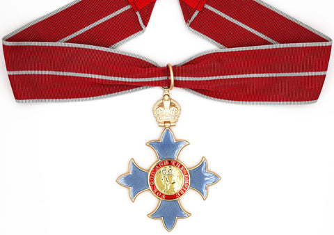 UK Order of the British Empire – CBE (Military) Neck Badge, Post-1936 Replica