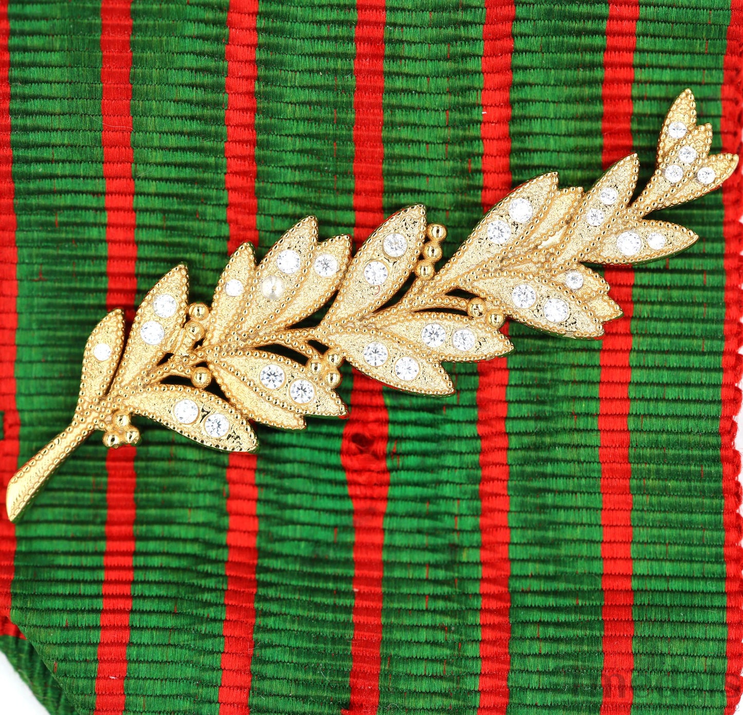 France Croix de Guerre 1914–1918 w/ Diamonds – Marshal Foch – 925 Silver Replica Repro