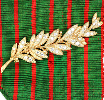 France Croix de Guerre 1914–1918 w/ Diamonds – Marshal Foch – 925 Silver Replica Repro