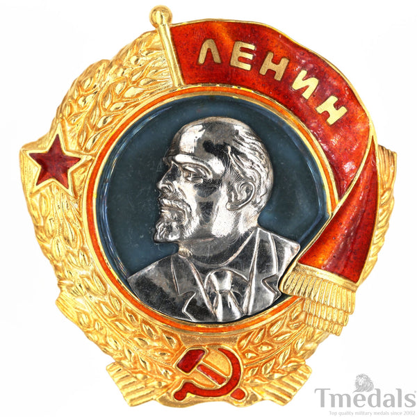 Order of Lenin Type 3 Medal–925 Sterling Silver Gilt Gold Platinum Enamel Replica Repro
