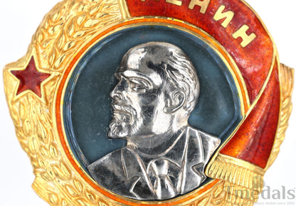 Order of Lenin Type 3 Medal–925 Sterling Silver Gilt Gold Platinum Enamel Replica Repro