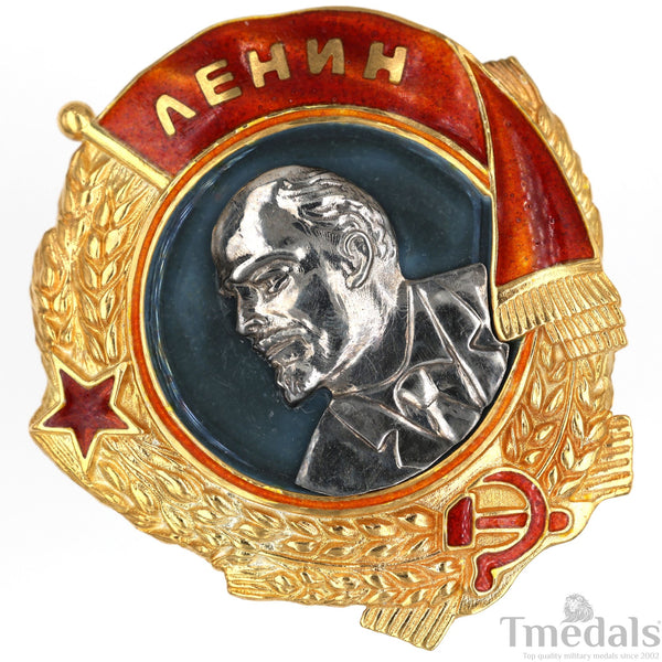 Order of Lenin Type 3 Medal–925 Sterling Silver Gilt Gold Platinum Enamel Replica Repro