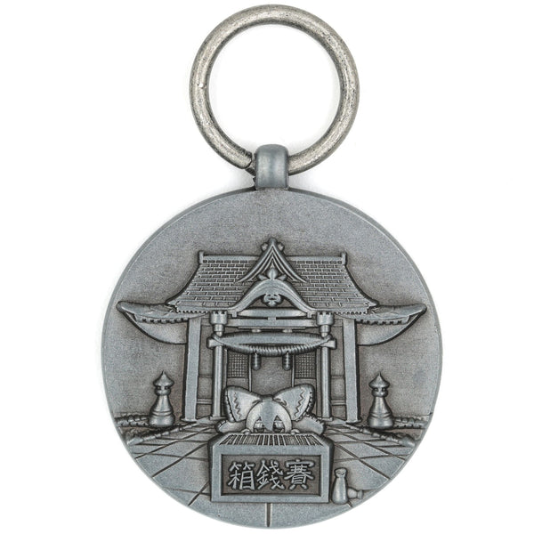 Japan Shinto Hakurei Shrine Commemorative Medal w/ Wooden Box (Fan Item)