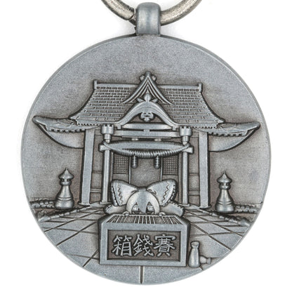 Japan Shinto Hakurei Shrine Commemorative Medal w/ Wooden Box (Fan Item)