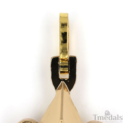 Soviet CCCP large Marshal's Star – Gold-Plated with Cubic Zirconia Replica