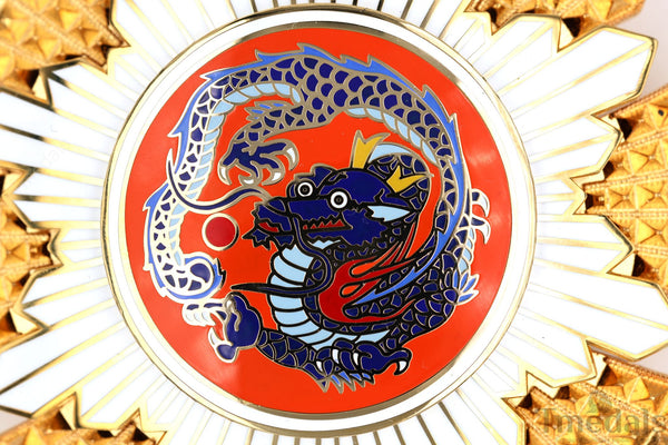 China Republic Qing Dynasty Order of the blue dragon 青龍勛章 Brest Star replica