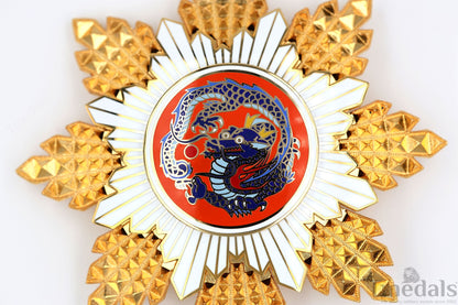 China Republic Qing Dynasty Order of the blue dragon 青龍勛章 Brest Star replica