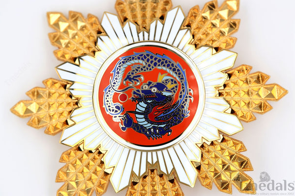 China Republic Qing Dynasty Order of the blue dragon 青龍勛章 Brest Star replica