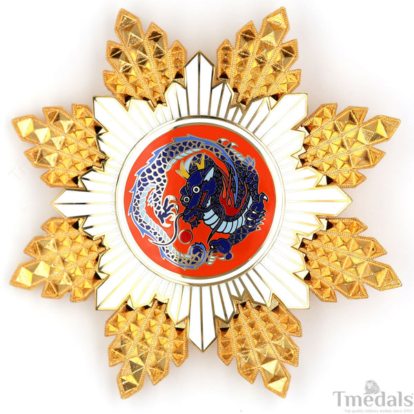 China Republic Qing Dynasty Order of the blue dragon 青龍勛章 Brest Star replica