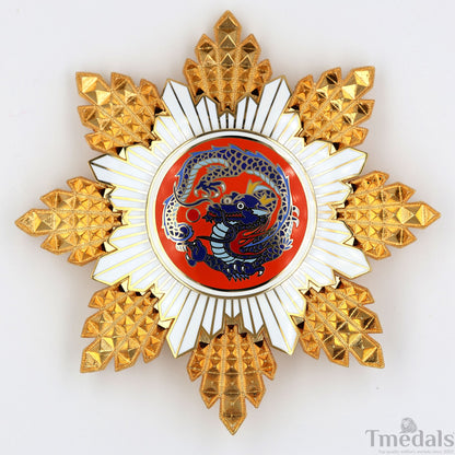 China Republic Qing Dynasty Order of the blue dragon 青龍勛章 Brest Star replica