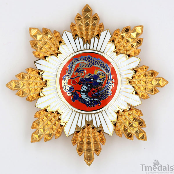 China Republic Qing Dynasty Order of the blue dragon 青龍勛章 Brest Star replica
