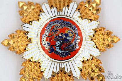 China Republic Qing Dynasty Order of the blue dragon 青龍勛章 Brest Star replica