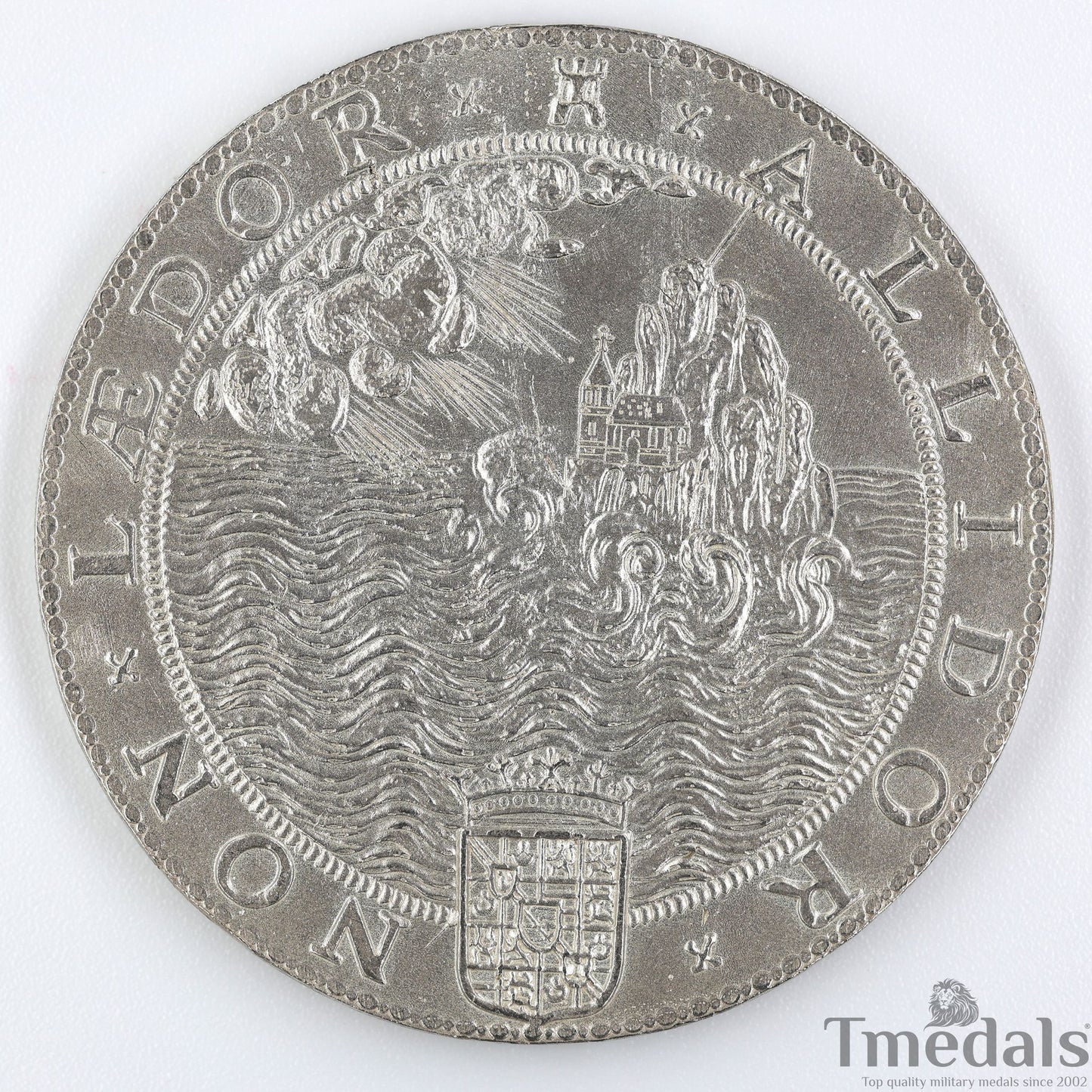 UK Elizabeth I Defeat of the Spanish Armada Medal 1588-Pure 925 Sterling Silver Replica