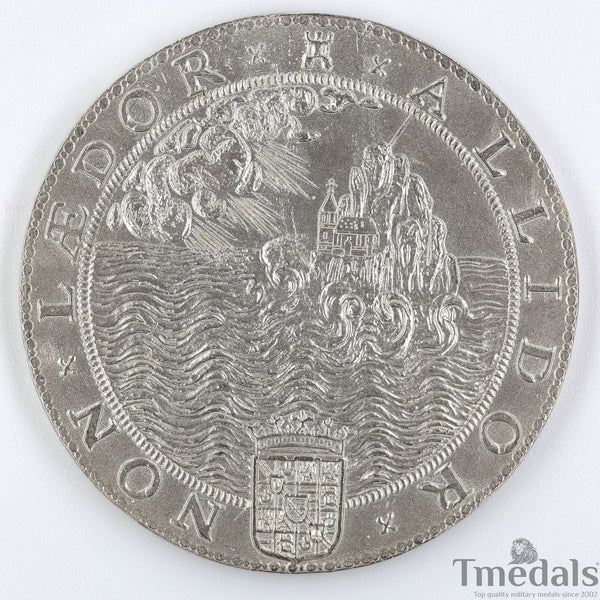 UK Elizabeth I Defeat of the Spanish Armada Medal 1588-Pure 925 Sterling Silver top Replica