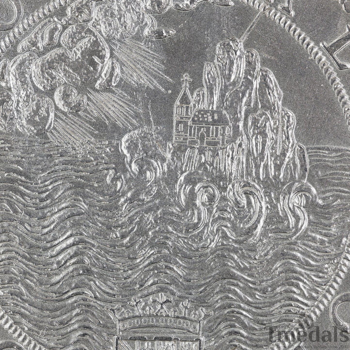UK Elizabeth I Defeat of the Spanish Armada Medal 1588-Pure 925 Sterling Silver Replica