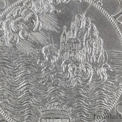 UK Elizabeth I Defeat of the Spanish Armada Medal 1588-Pure 925 Sterling Silver Replica