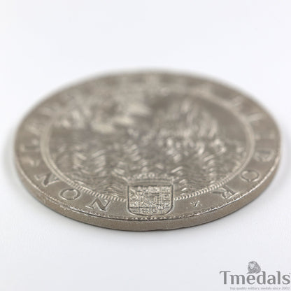 UK Elizabeth I Defeat of the Spanish Armada Medal 1588-Pure 925 Sterling Silver Replica