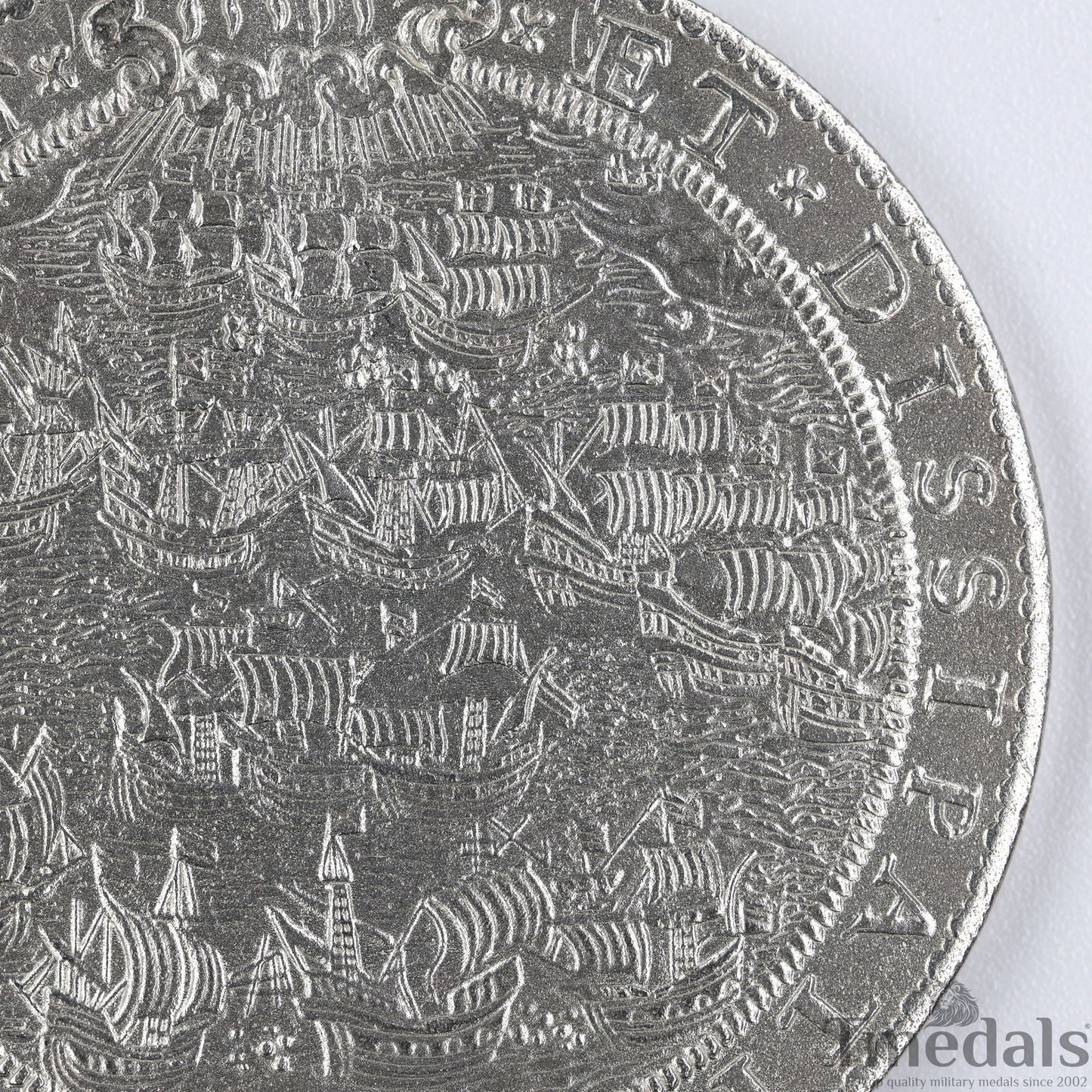 UK Elizabeth I Defeat of the Spanish Armada Medal 1588-Pure 925 Sterling Silver Replica