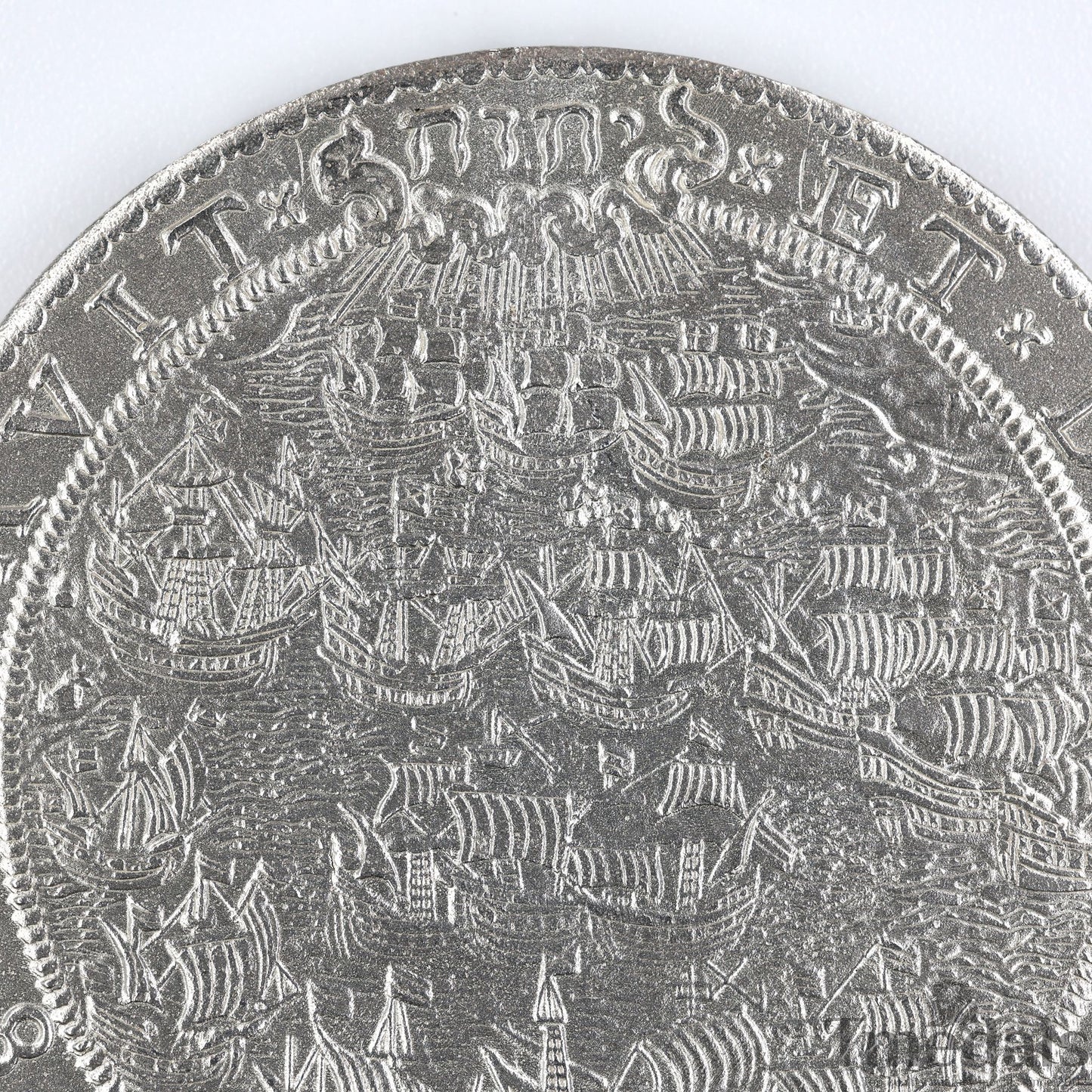 UK Elizabeth I Defeat of the Spanish Armada Medal 1588-Pure 925 Sterling Silver Replica