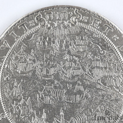 UK Elizabeth I Defeat of the Spanish Armada Medal 1588-Pure 925 Sterling Silver Replica