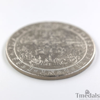 UK Elizabeth I Defeat of the Spanish Armada Medal 1588-Pure 925 Sterling Silver Replica