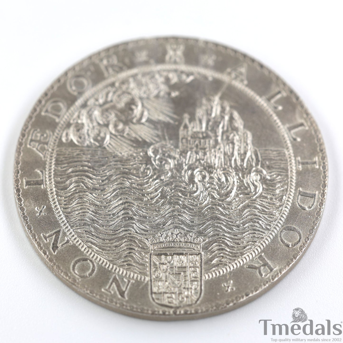 UK Elizabeth I Defeat of the Spanish Armada Medal 1588-Pure 925 Sterling Silver Replica