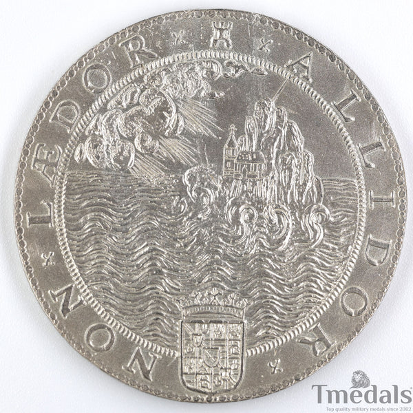 UK Elizabeth I Defeat of the Spanish Armada Medal 1588-Pure 925 Sterling Silver top Replica