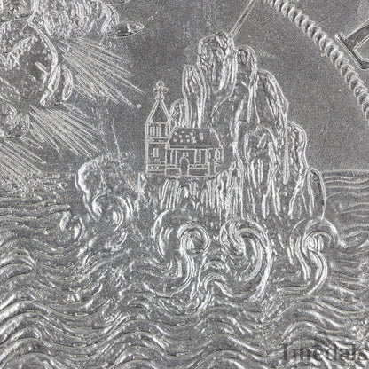 UK Elizabeth I Defeat of the Spanish Armada Medal 1588-Pure 925 Sterling Silver Replica