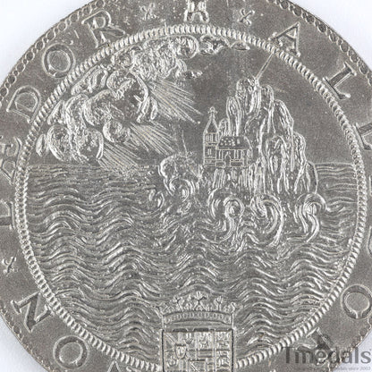 UK Elizabeth I Defeat of the Spanish Armada Medal 1588-Pure 925 Sterling Silver Replica