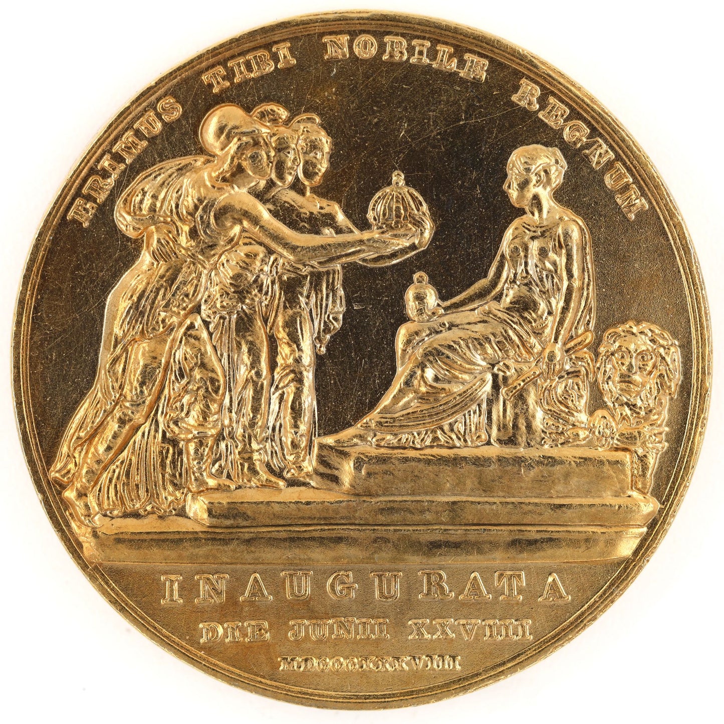 Queen Victoria Coronation 1838 Medal – UK British Royal Mint Design Replica