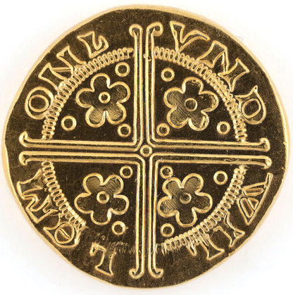 UK England 1 Gold Penny Henry III 1257–1272 Medieval Token Medal Replica
