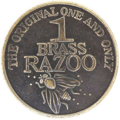 WWI Australian Brass Razoo Replica Medal Not Worth a Brass Razoo Exonumia Token