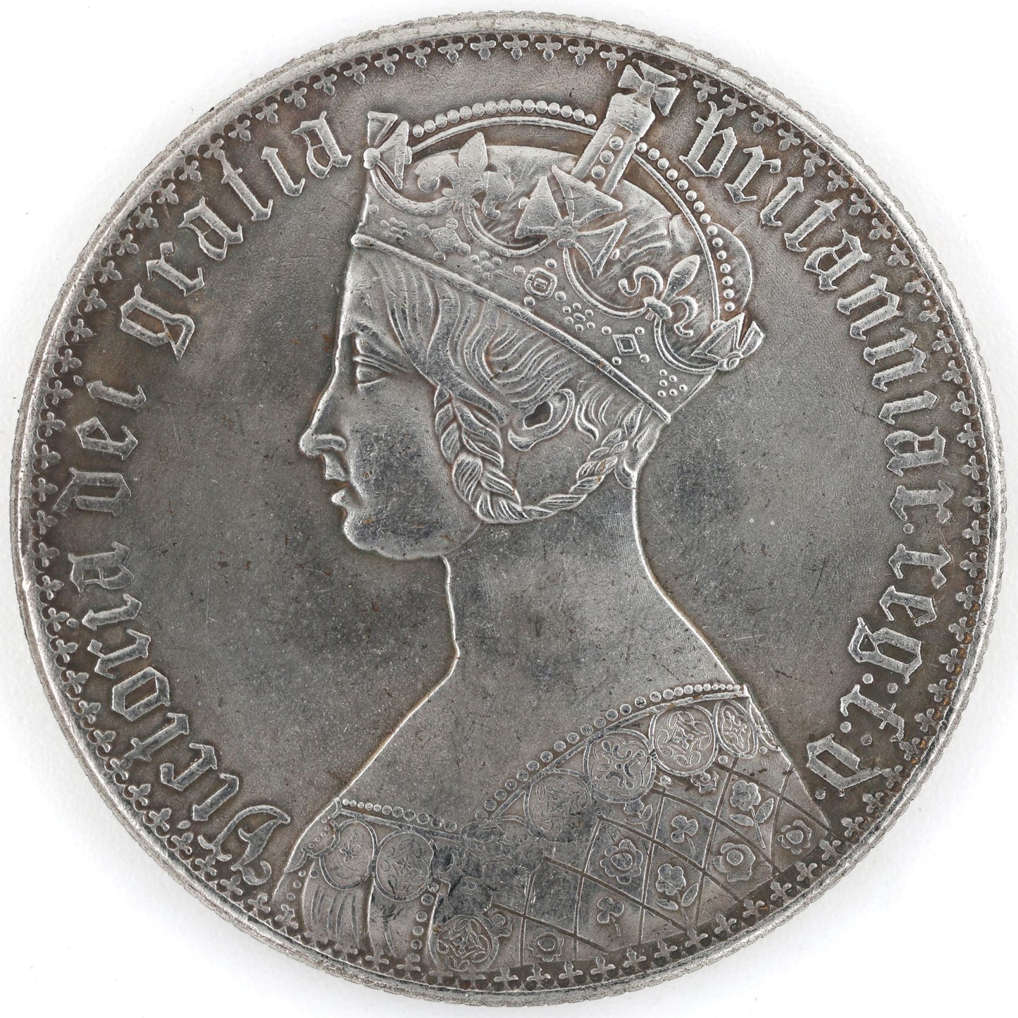 Queen Victoria Gothic Crown Souvenir Replica Token Medal – British Collectible