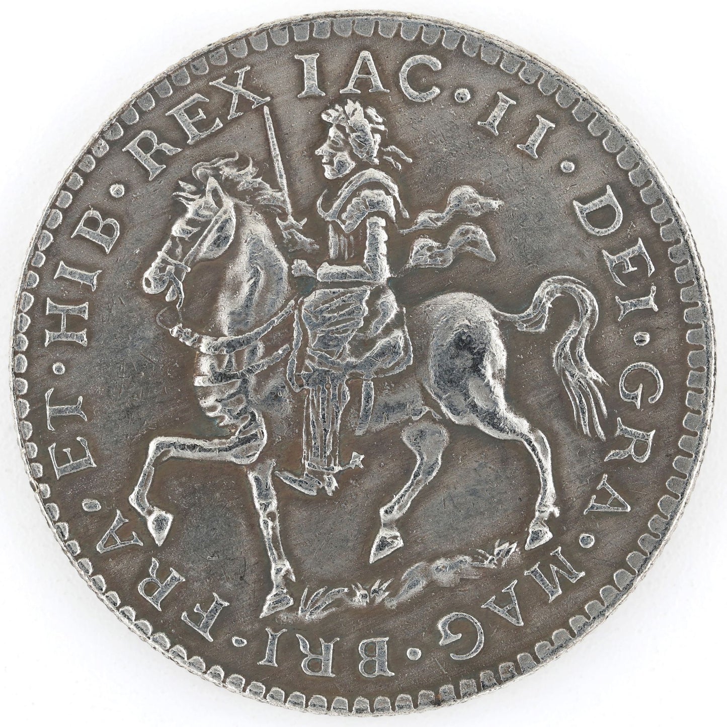 1689 James II Gun Money Replica Medal – Irish Jacobite Historical Token Repro