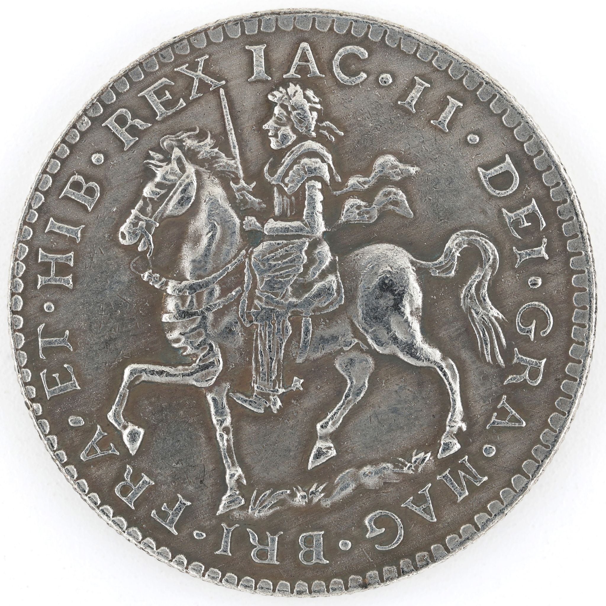 1689 James II Gun Money Replica Medal – Irish Jacobite Historical Token Repro