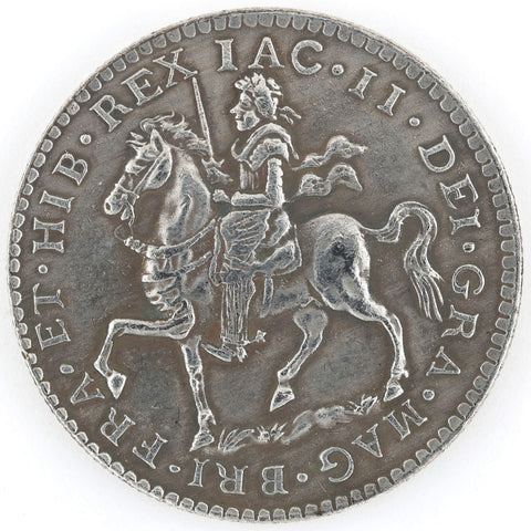 1689 James II Gun Money Replica Medal – Irish Jacobite Historical Token Repro