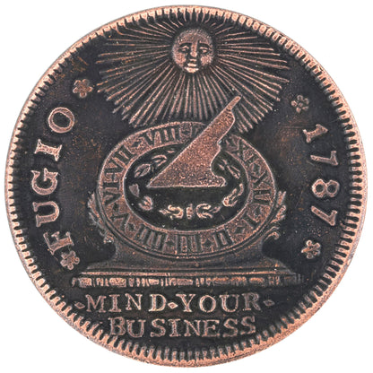USA 1787 Fugio Cent Medal Token – “Mind Your Business” Early US History, Replica C1