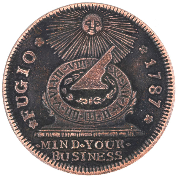USA 1787 Fugio Cent Medal Token – “Mind Your Business” Early US History, Replica C1