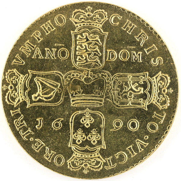 1689 James II Gun Money Replica Brass Medal – Irish Jacobite Historical Token Repro