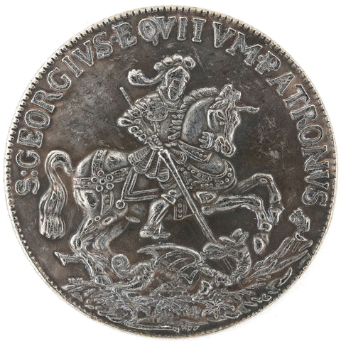 St George & Christ in Storm Religious Medal – Faith Protection Amulet Replica