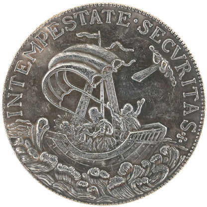 St George & Christ in Storm Religious Medal – Faith Protection Amulet Replica