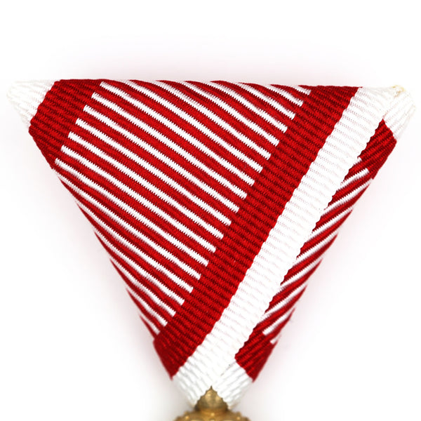Austrian Franz Joseph Order Cross Medal – Brass Replica with Ribbon