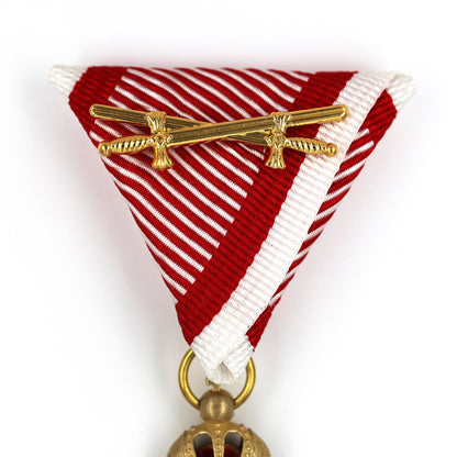 Austrian Franz Joseph Order Cross with Swords Medal – Brass Replica