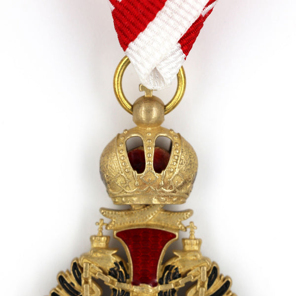 Austrian Franz Joseph Order Cross with Swords Medal – Brass Replica